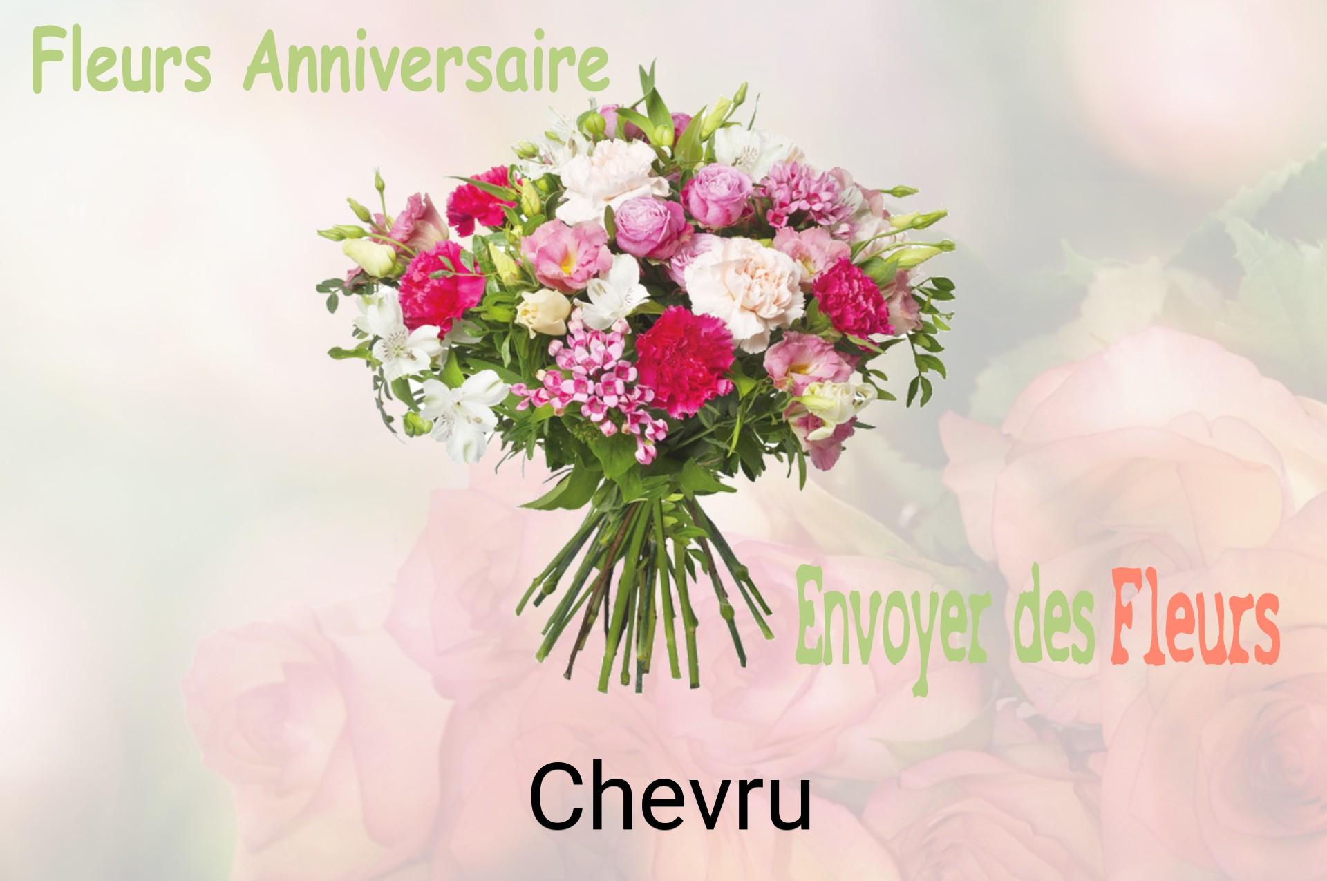 Bouquet de fleurs d’anniversaire livré à Chevru