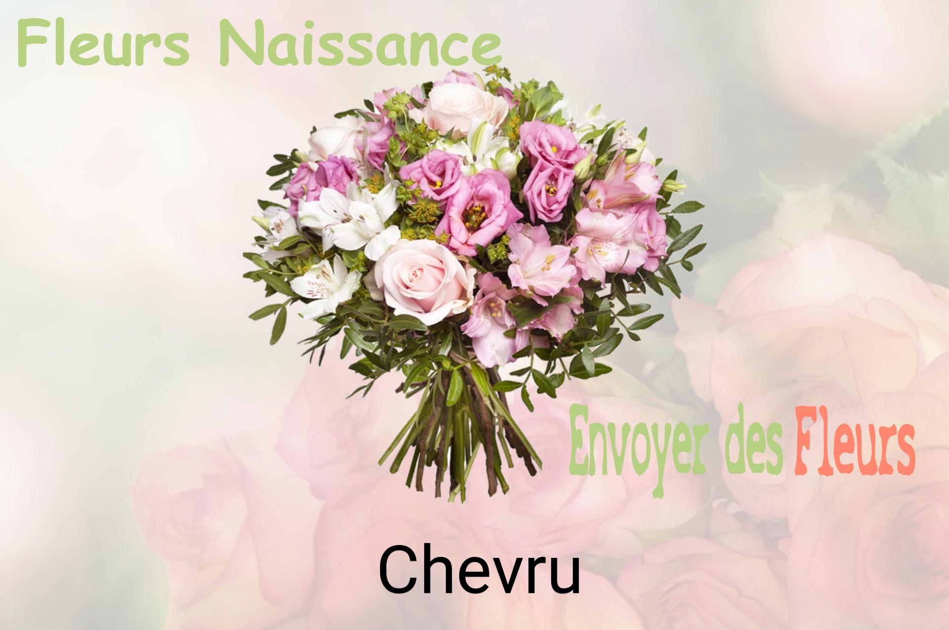 Bouquet de fleurs de naissance livré à Chevru